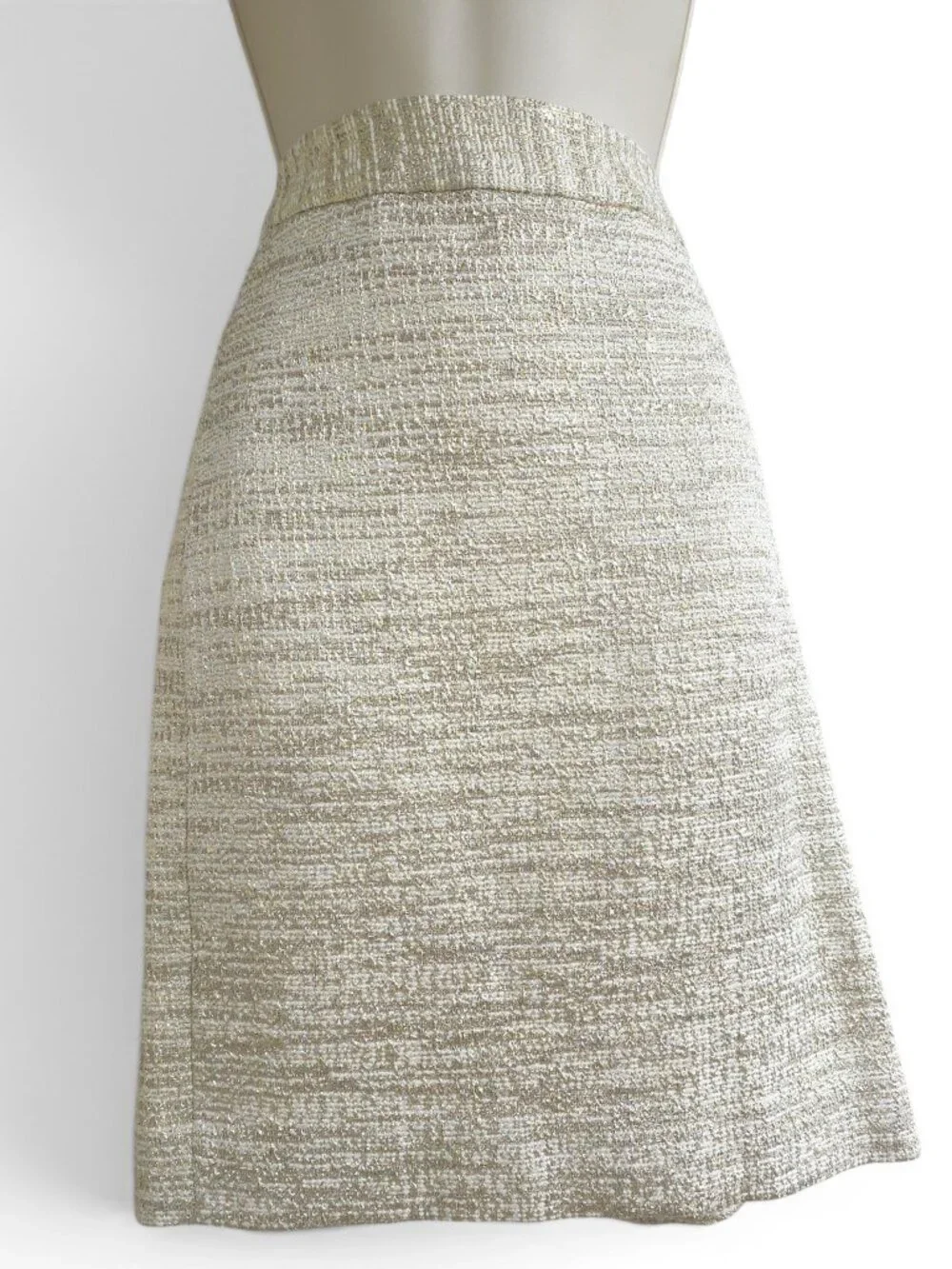 Kate Spade New York metallic tweed pencil skirt